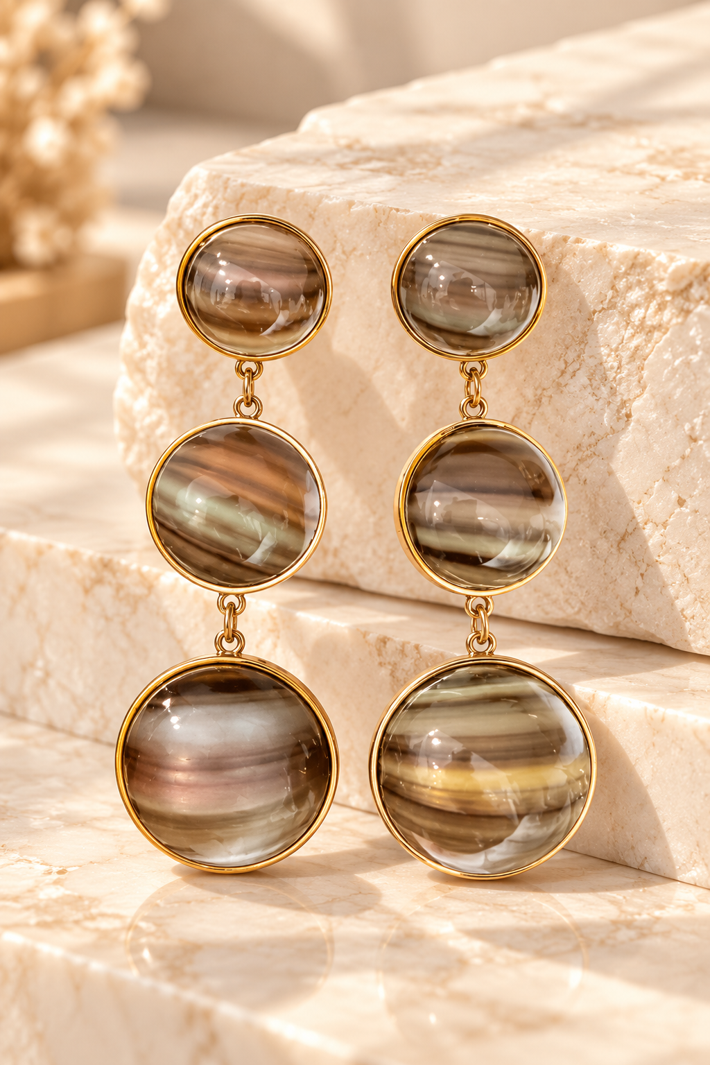 ✨ Boucles d’oreilles Éclat Minéral