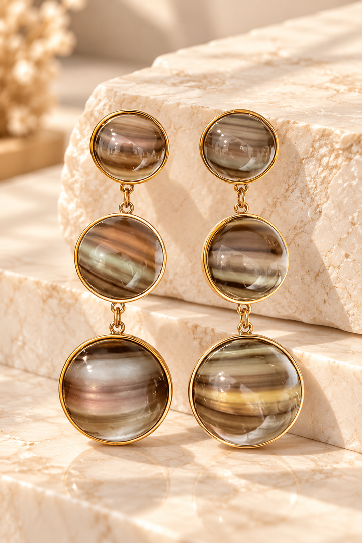 ✨ Boucles d’oreilles Éclat Minéral