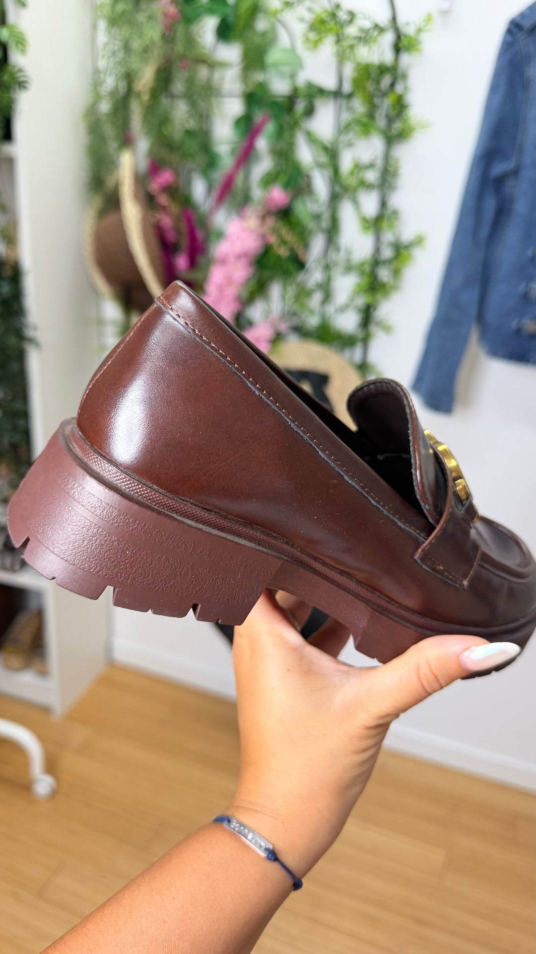 MOCCASIN ALBA VERNIS MARRON INSPI G