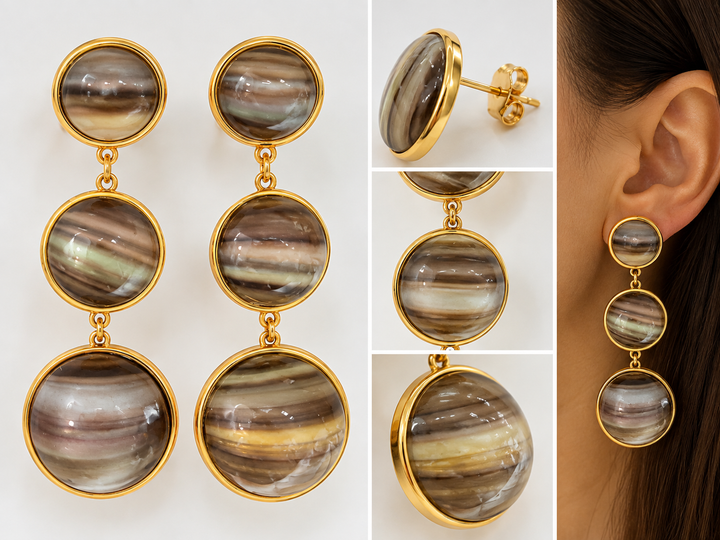 ✨ Boucles d’oreilles Éclat Minéral